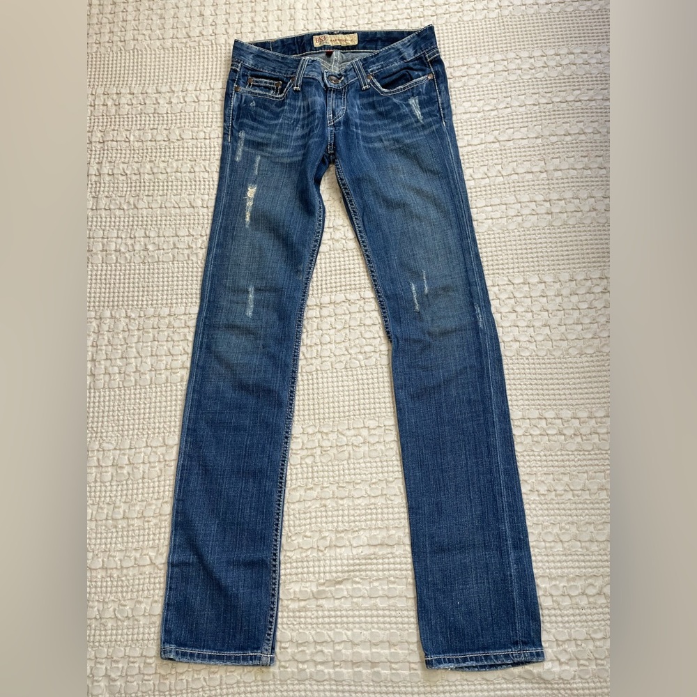 BKE Madison‎ Skinny Low Rise Distressed Jeans 25 Tall